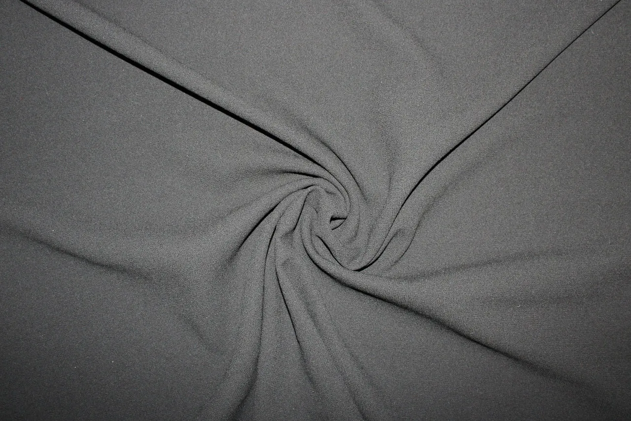 2 1/2 yards of NY Designer Double Sided Wool Crepe - Black