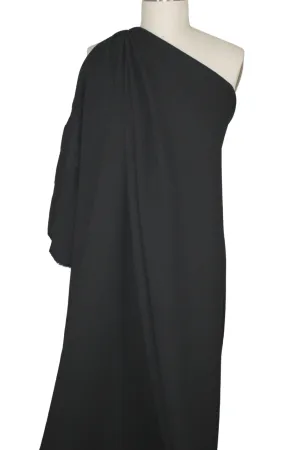2 1/2 yards of NY Designer Double Sided Wool Crepe - Black