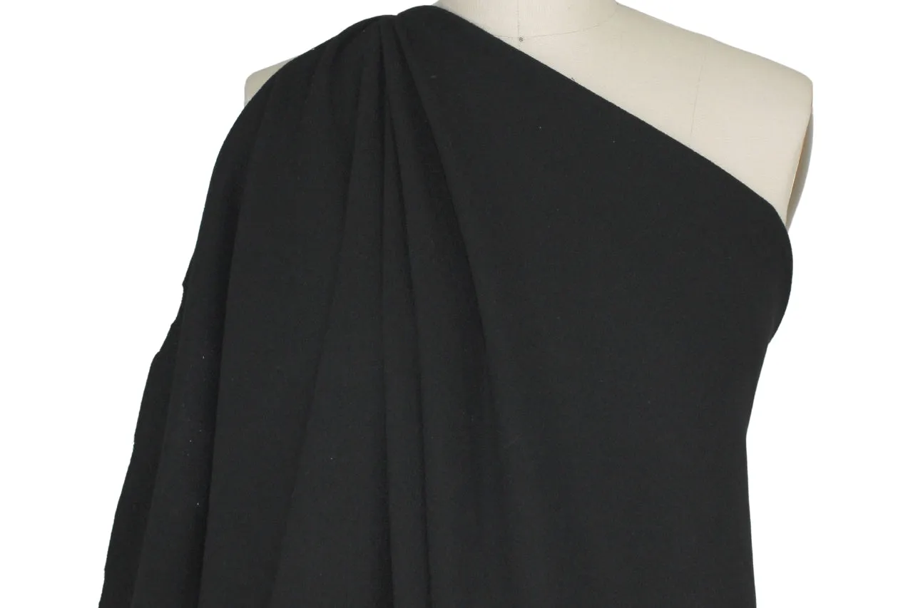 2 1/2 yards of NY Designer Double Sided Wool Crepe - Black