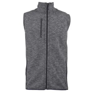 48-Hour Zusa Men's Light Grey Heather Midtown Fleece Vest