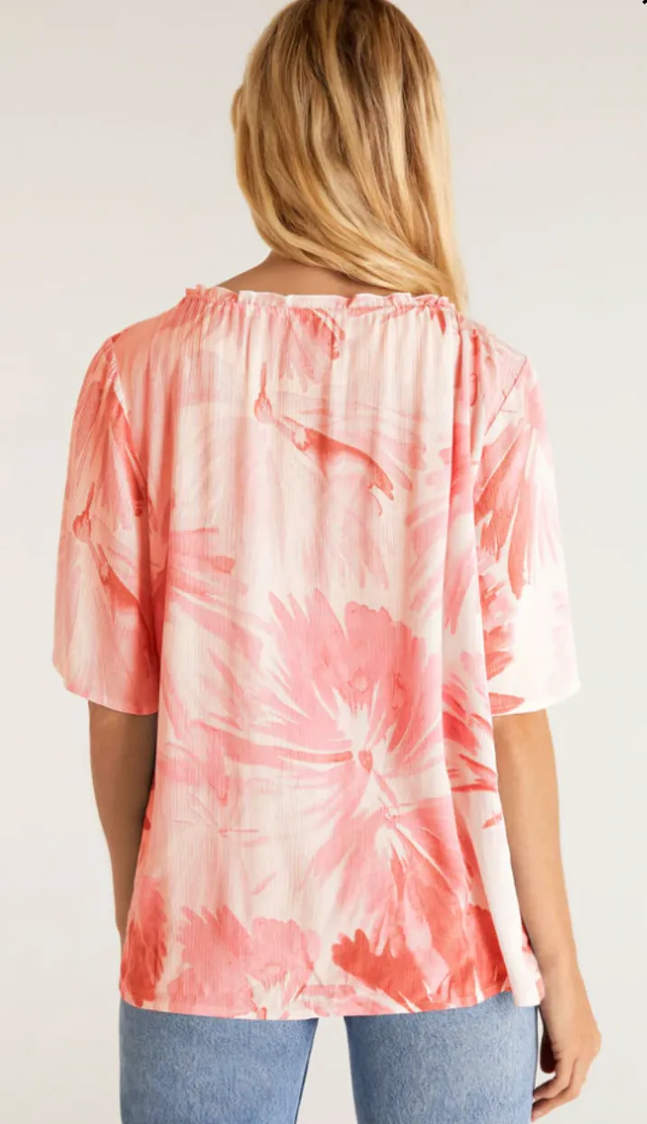 Aylin Watercolor Leaf Top
