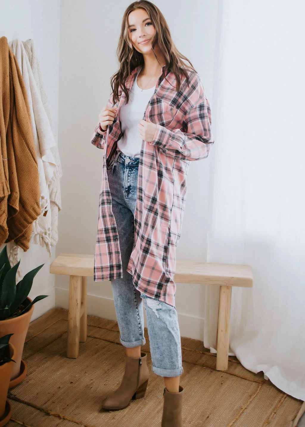 Baya Plaid Top