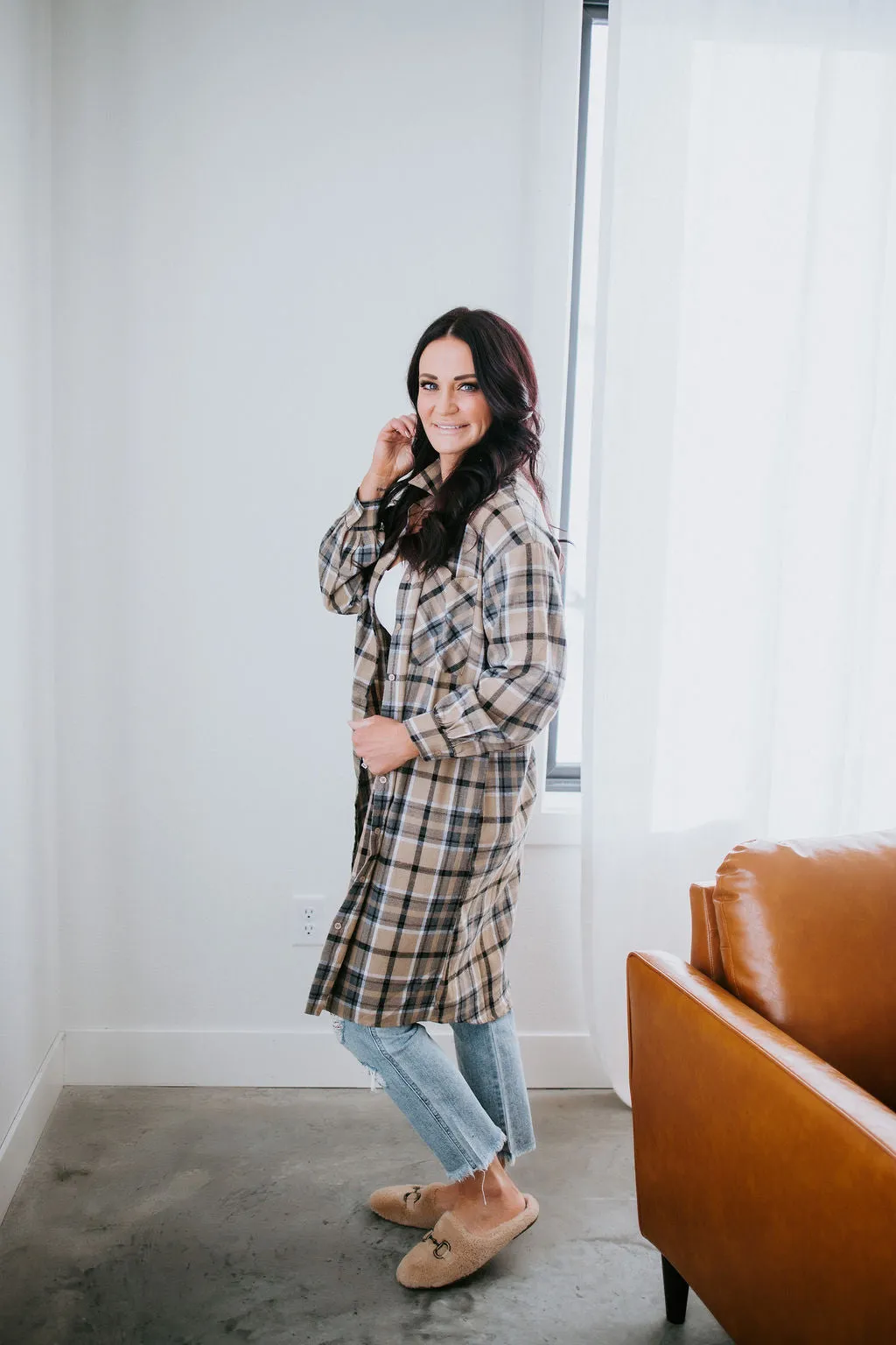 Baya Plaid Top