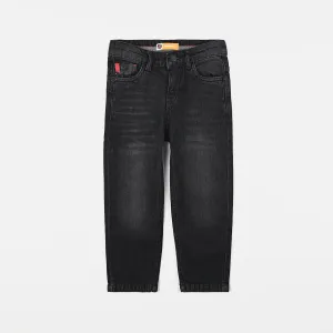 Boys Denim Pant Details-BLACK