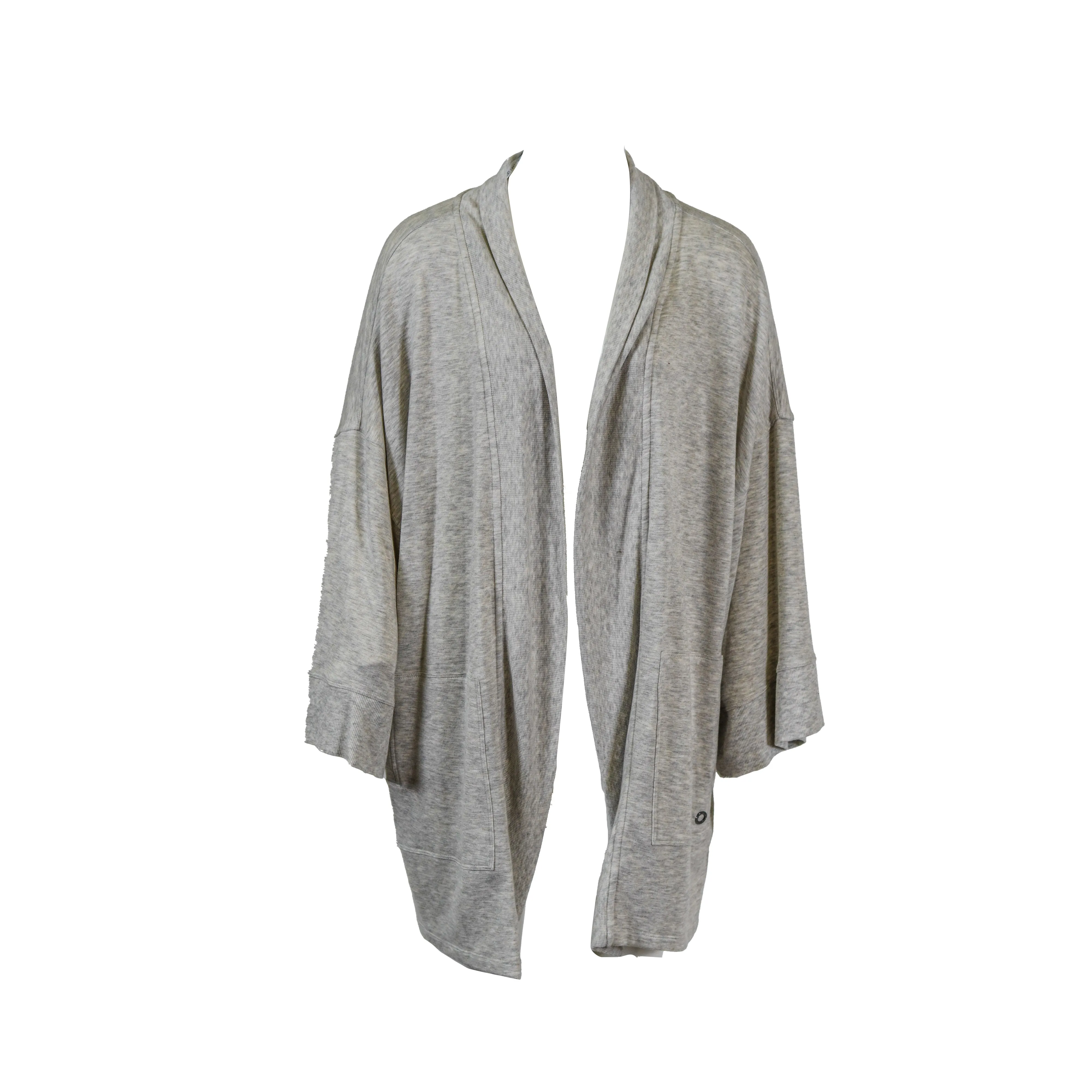 Calvin Klein Women's Performance Plus Size Relaxed Cardigan Gray Size 2X
