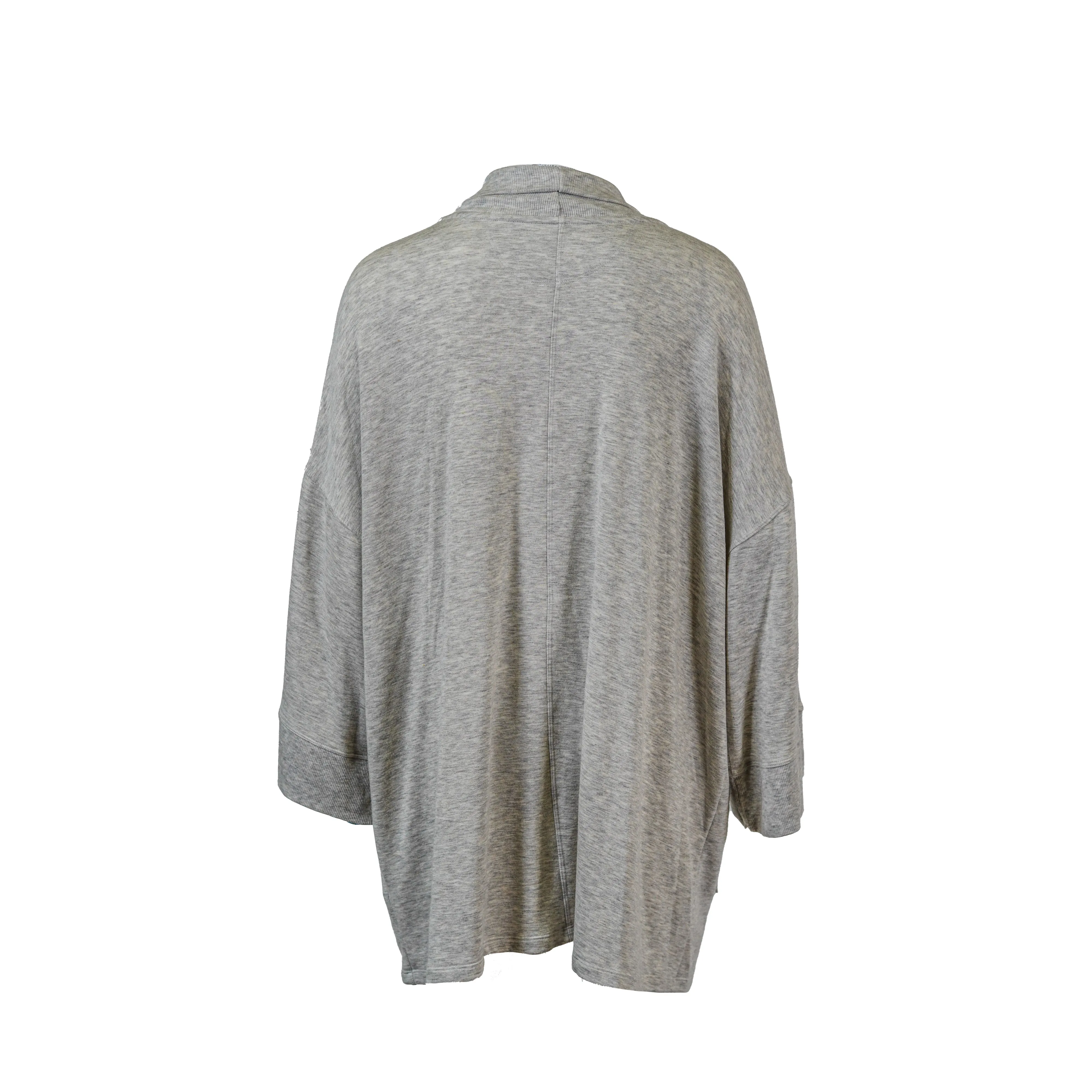 Calvin Klein Women's Performance Plus Size Relaxed Cardigan Gray Size 2X