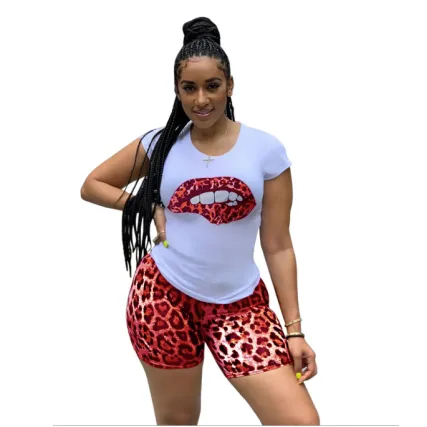 Casual Tops & Animal Print Shorts
