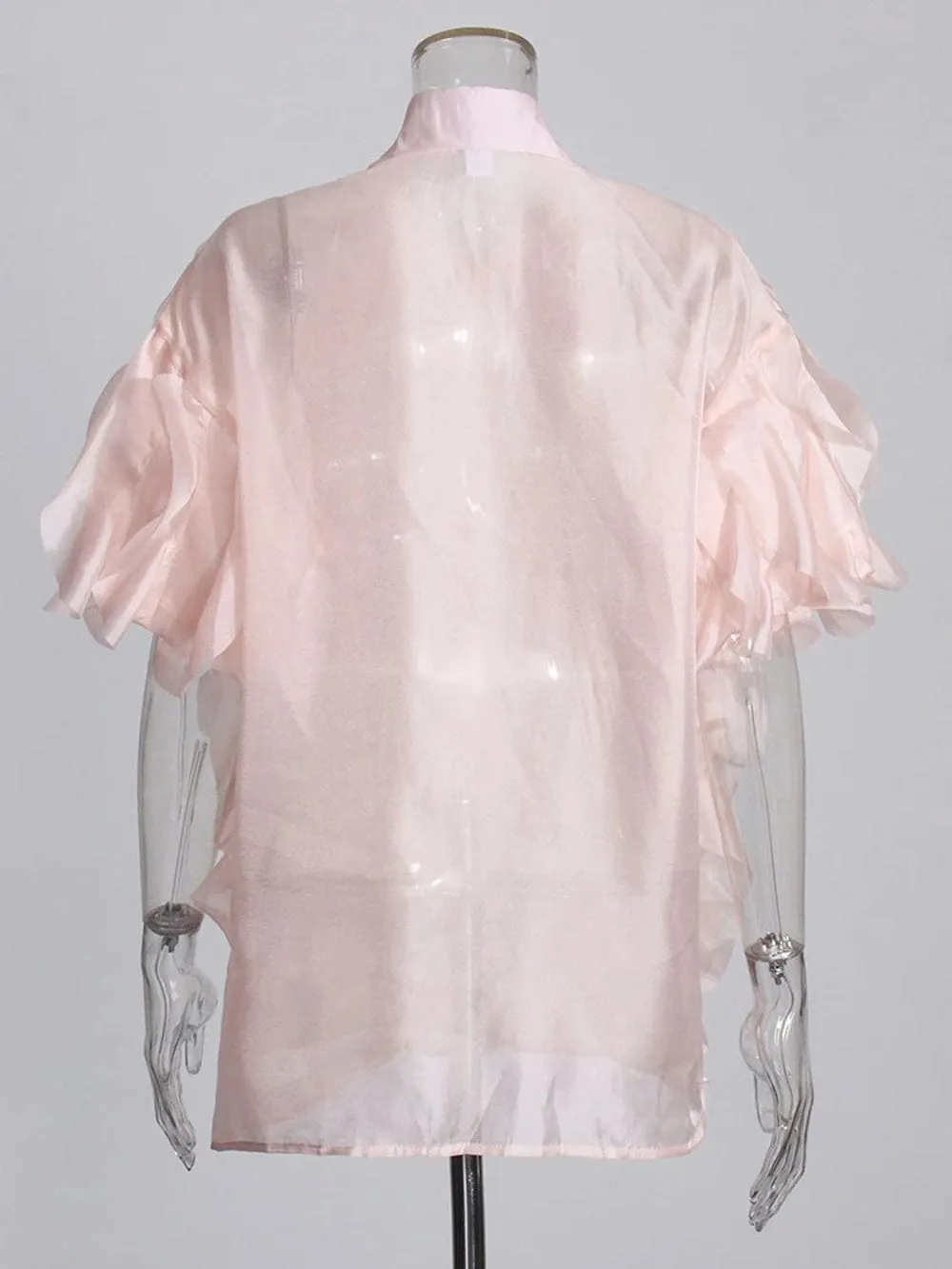 Ceilie Folds Diamond Single Breasted Shirt
