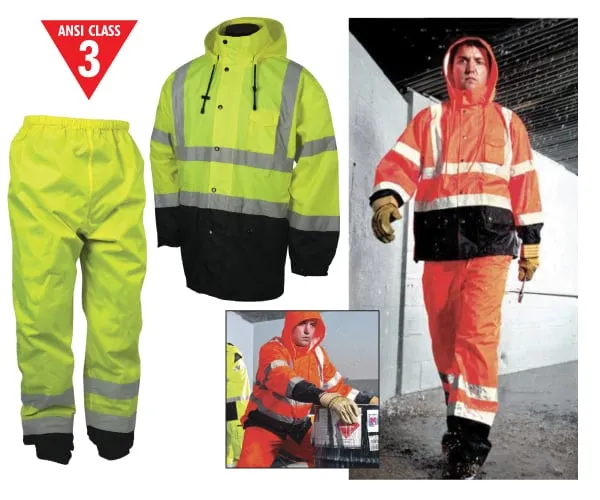 Class 3 Storm Cover Rain Pants - Orange - 2XL / 3XL