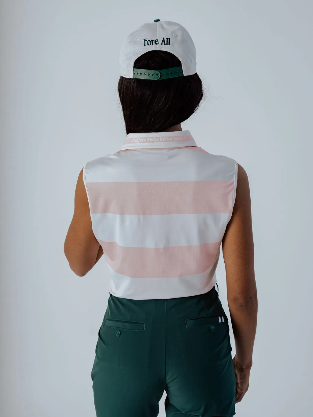 Club Moore Polo - Pink Stripes