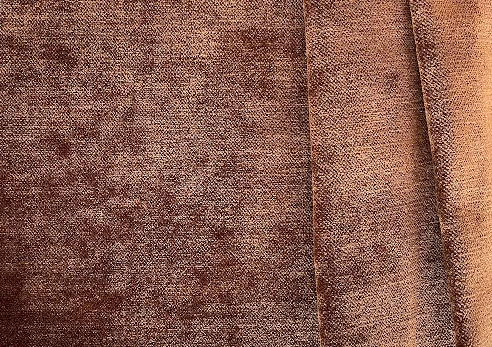 Copper Upholstery Chenille Velvet (Exclusively Made for Britex in Turkey)