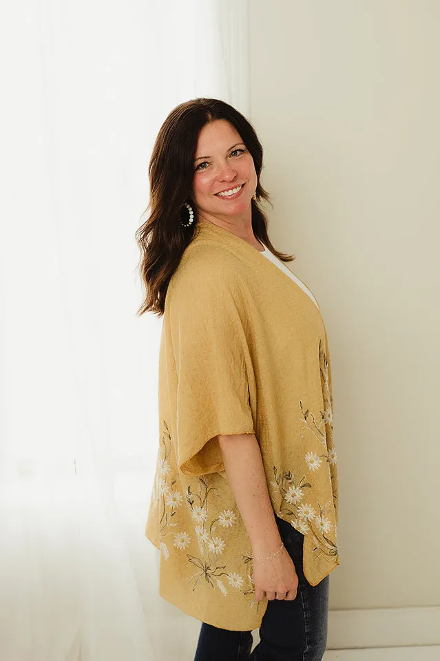 Daisy Woven Kimono