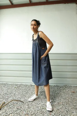 Denim Suspender Dress