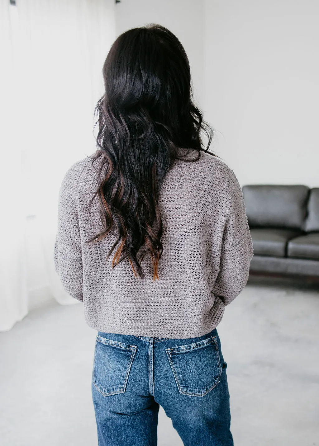 Dravin Checkered Knit Sweater