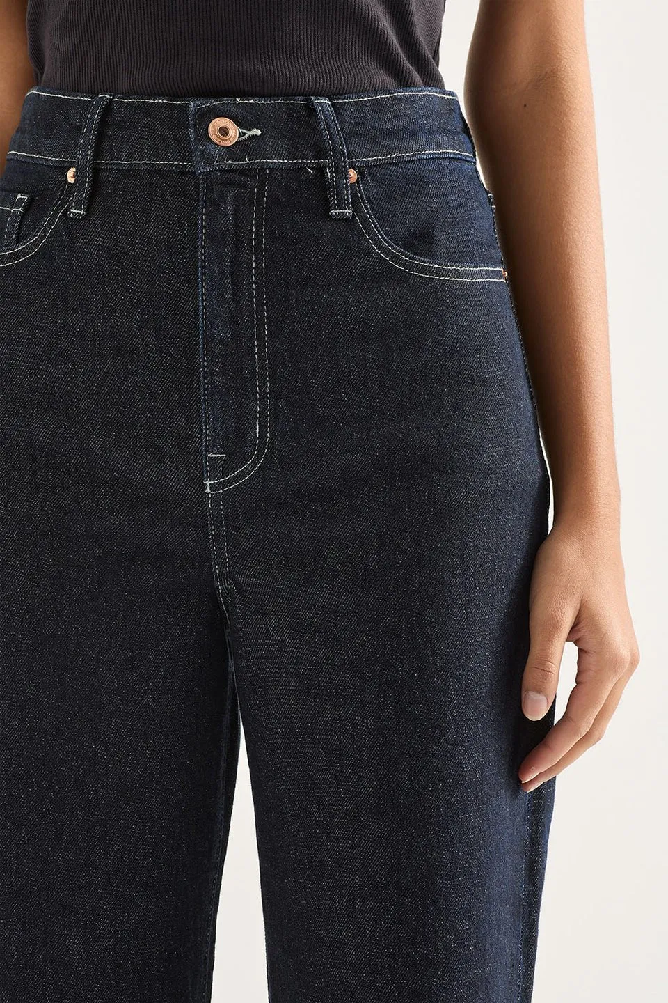 Ellie Wide Leg High Rise Jeans | Rinse