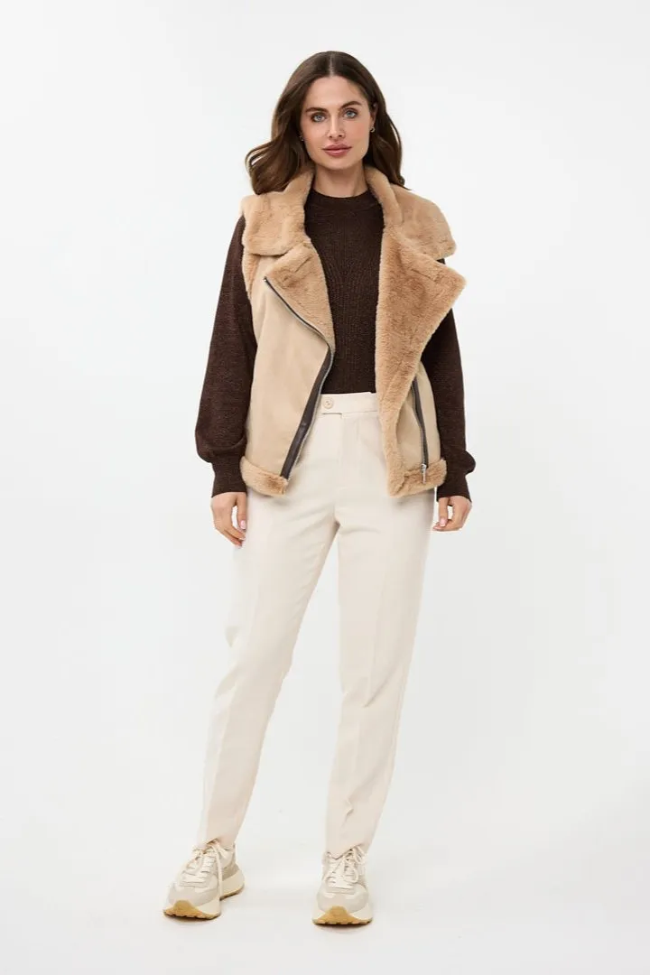Gilet Fake Fur Top [F2437512-180]