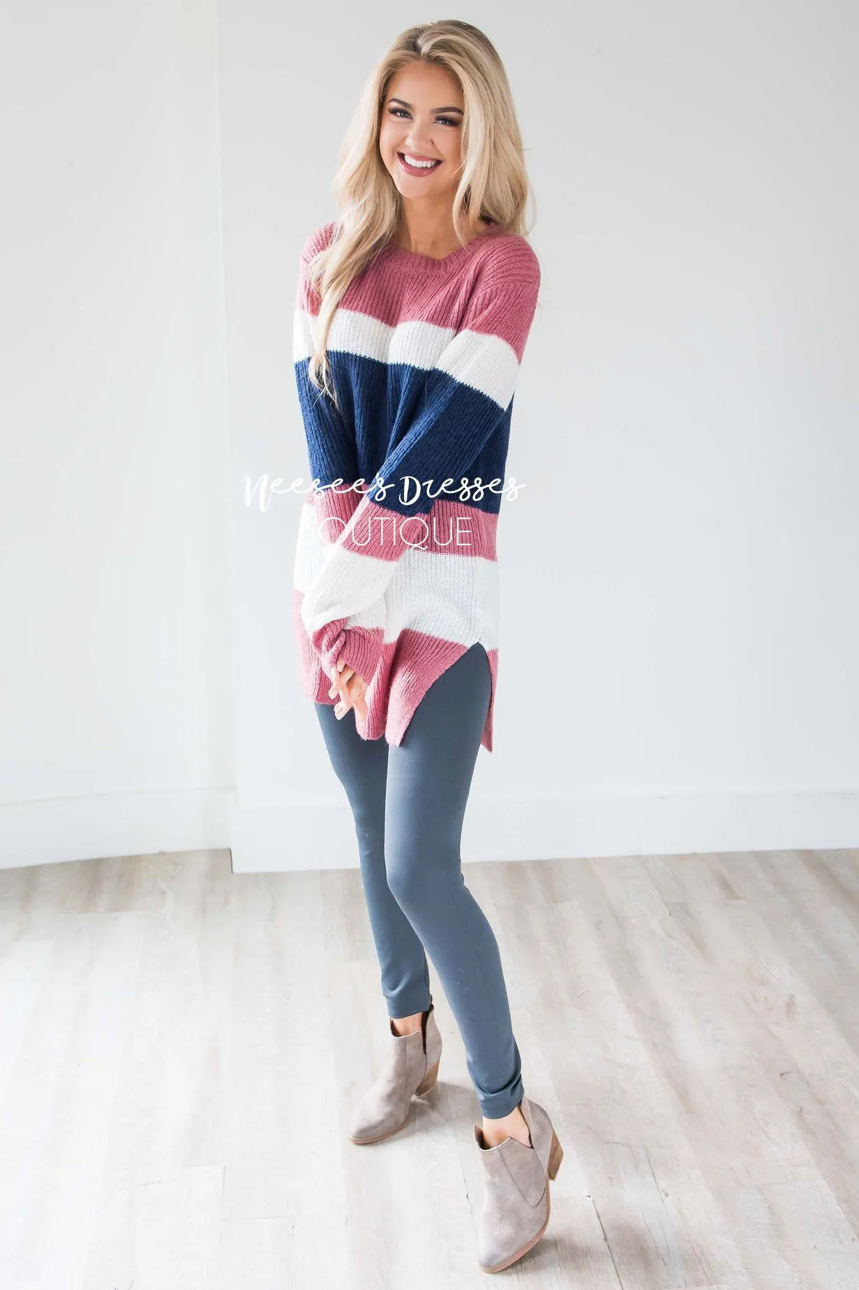 Glowing Fondness Striped Sweater