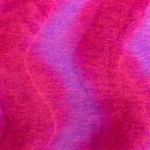 Hot Pink-Purple Wave Texture Polyester Faux Fur Knit Fabric