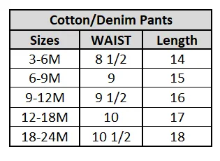Infant Boys Denim Pant Basic-Mid Blue