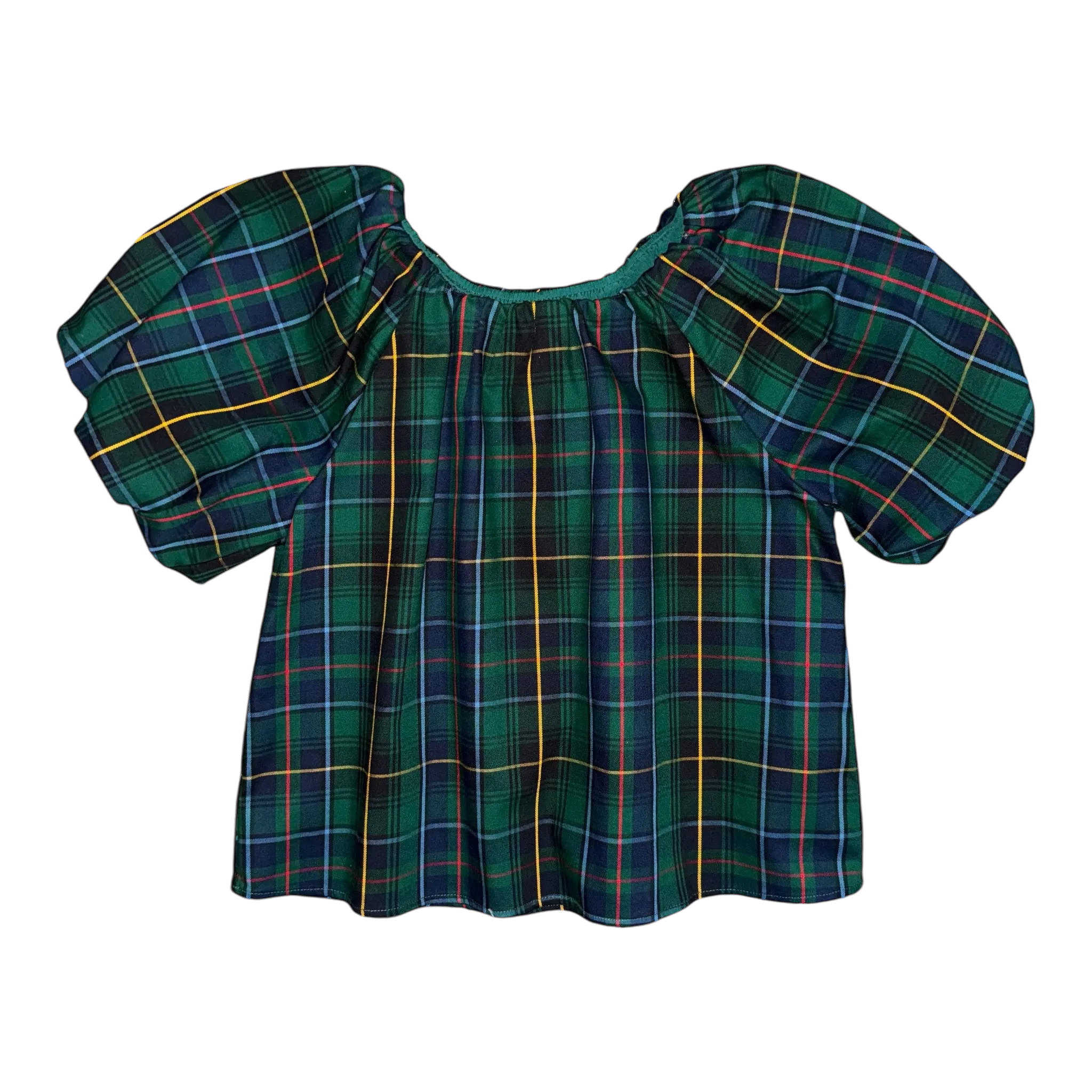 Izzy Top - Navy Tartan