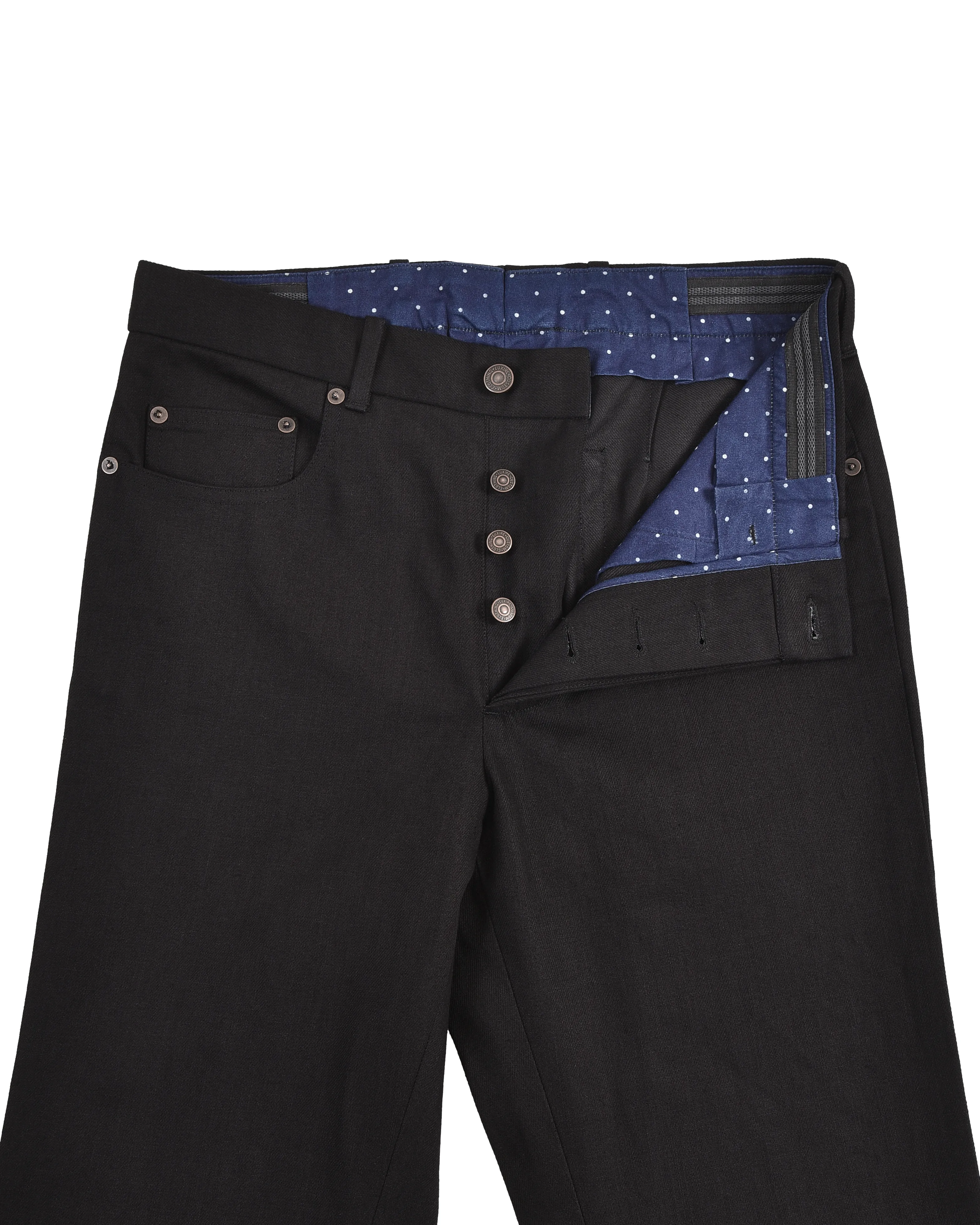 Jet Black Soft Twill Jeans
