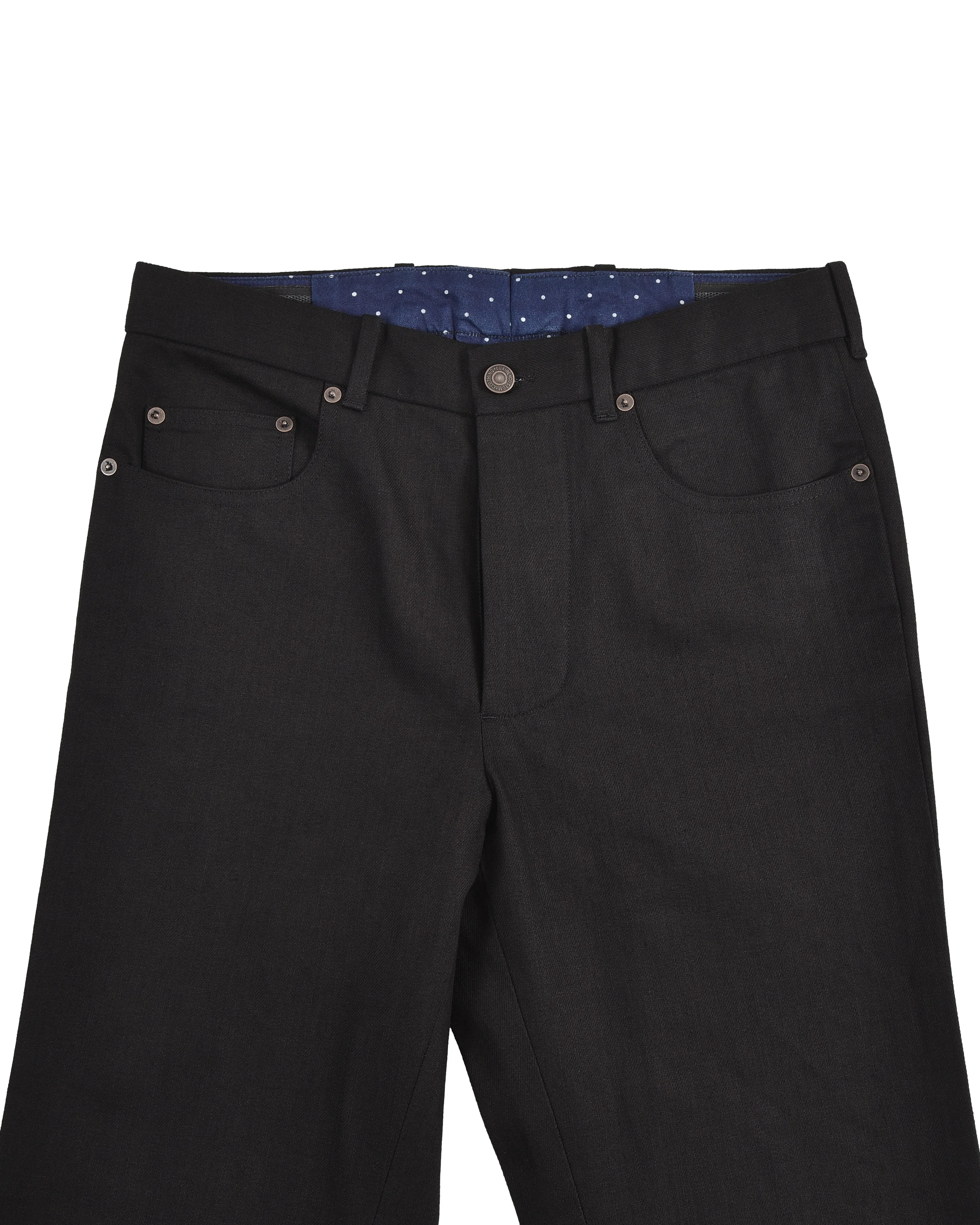 Jet Black Soft Twill Jeans
