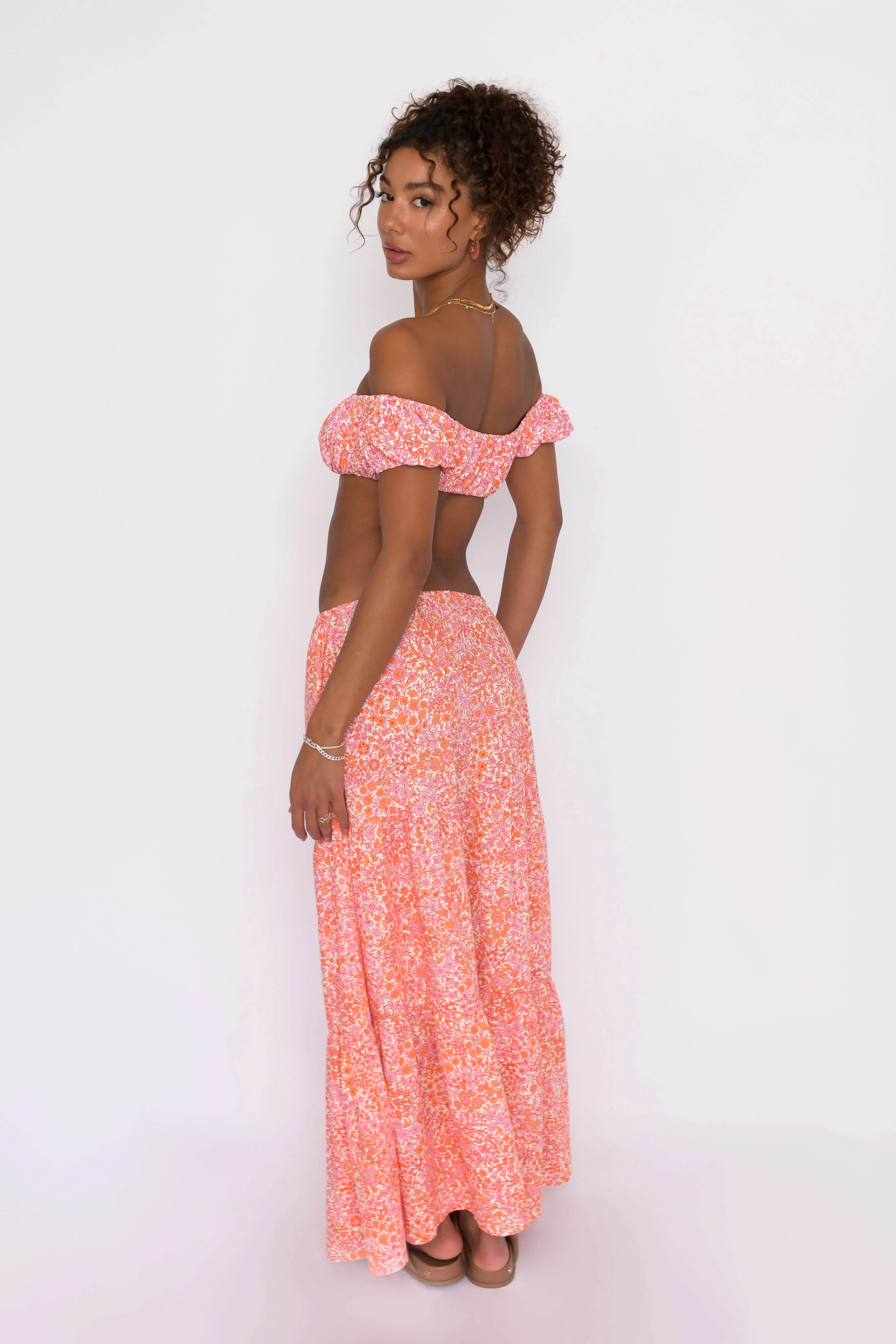 Kristina Maxi Skirt - Flora