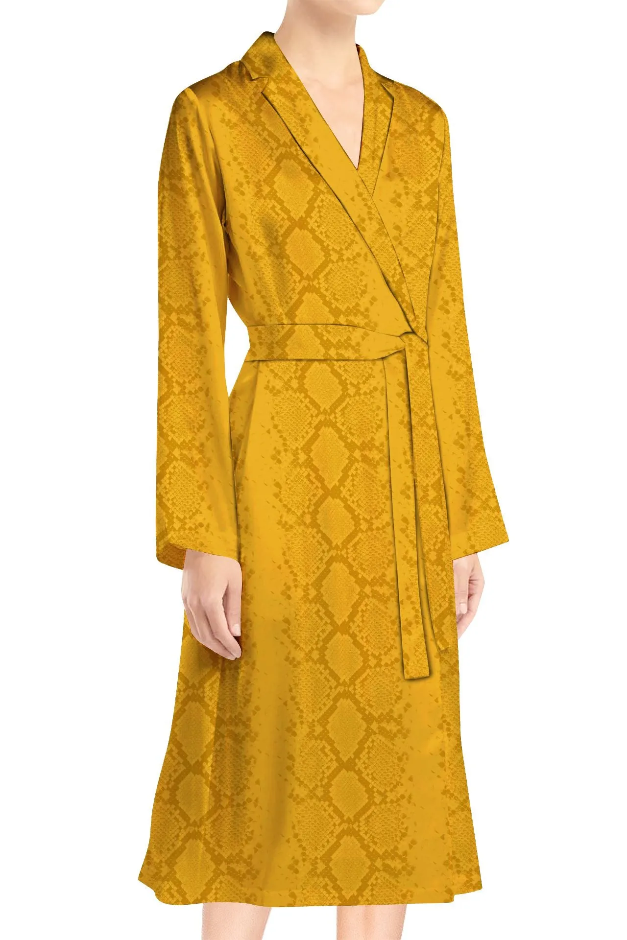 Made With Biodegradable Fabrics Midi Length Wrap Dress