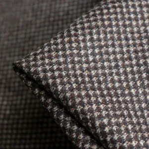 Marrone Check Double Sided Wool