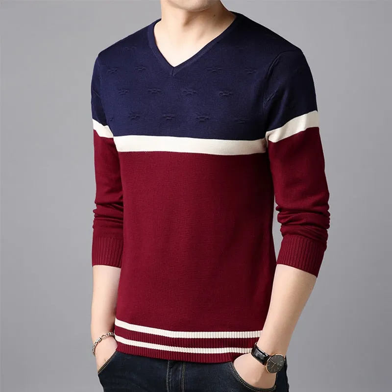 Men's Warm Slim Fit Pullovers Sweaters