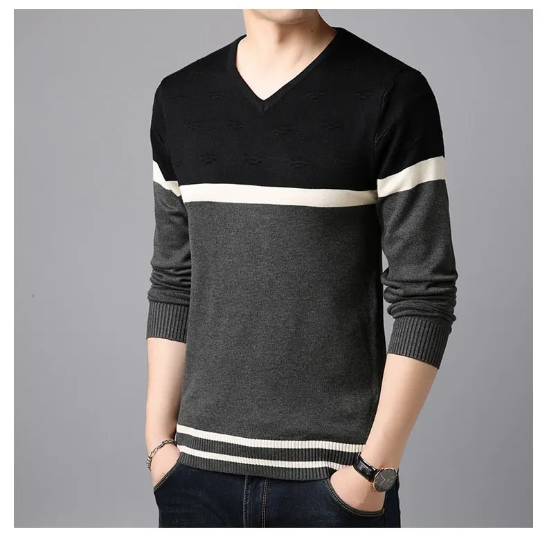 Men's Warm Slim Fit Pullovers Sweaters