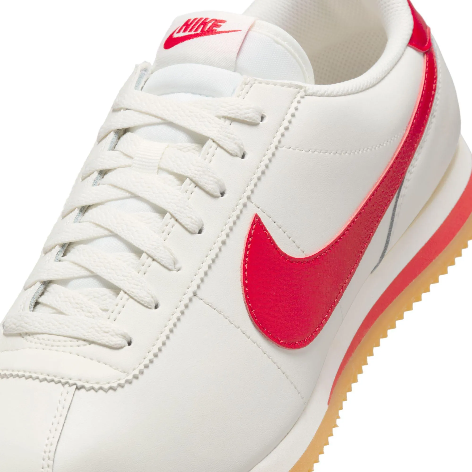 Nike Cortez Leather Sail/University Red-Gum Yellow