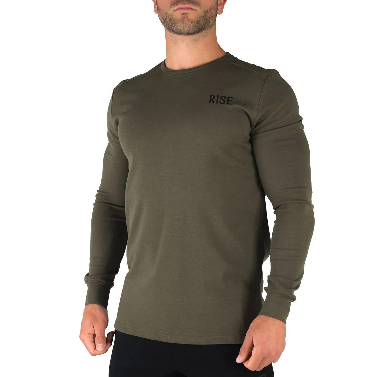 Offshore Fleece Light Crew  – Army Green