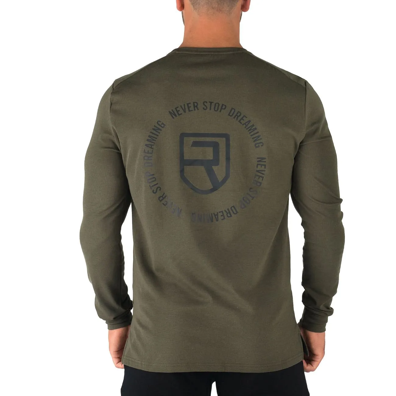Offshore Fleece Light Crew  – Army Green