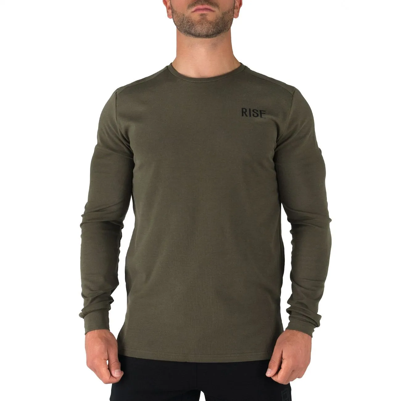 Offshore Fleece Light Crew  – Army Green