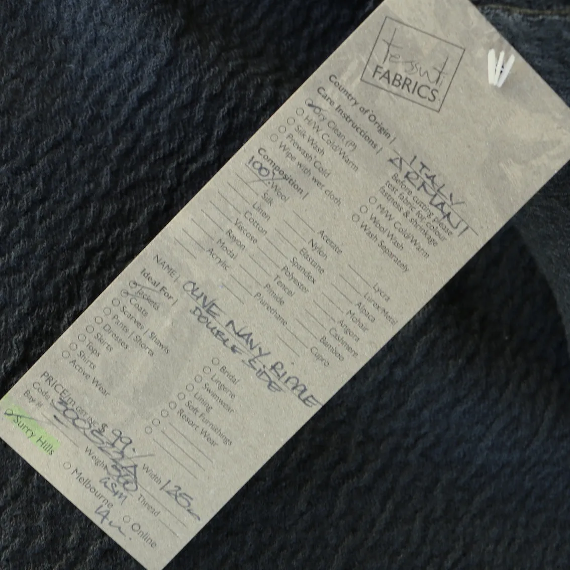 Olive Navy Ripple - Double Sided