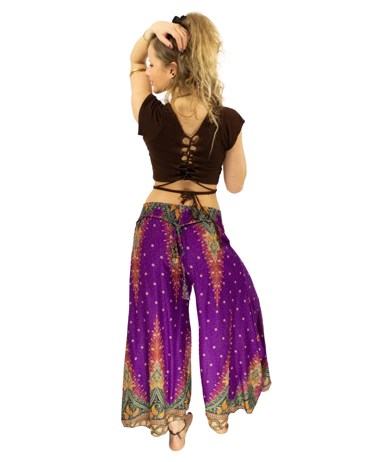Palazzo Harem Pants Violet