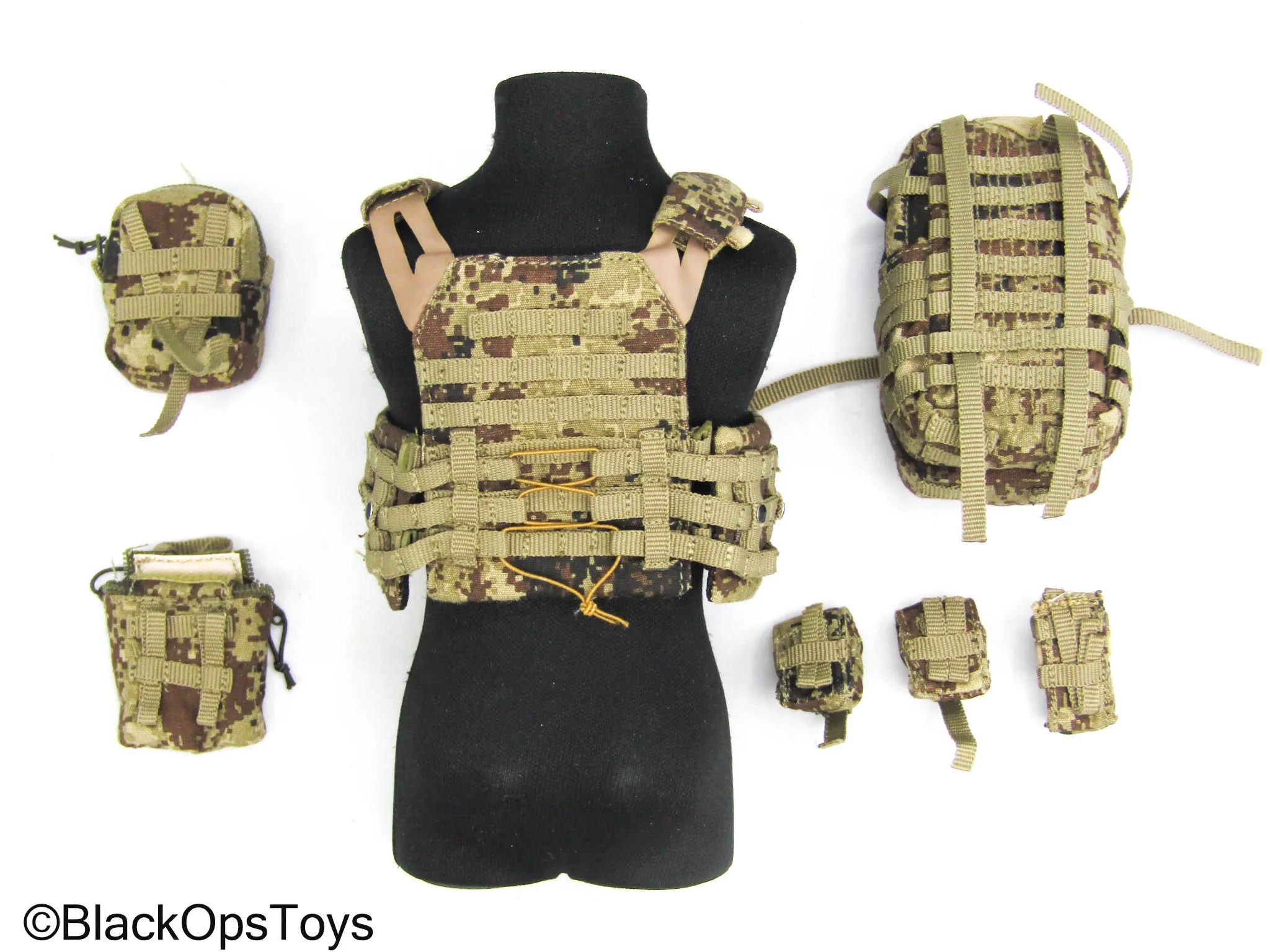 PLA Special Forces - Type 07 Pixelated Camo Plate Carrier Vest Set