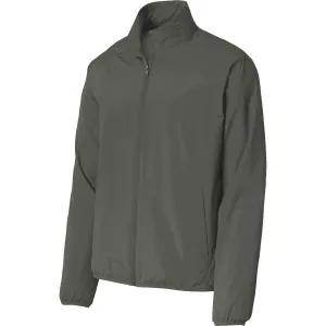 Port Authority Men's Grey Steel Zephyr Full-Zip Jacket