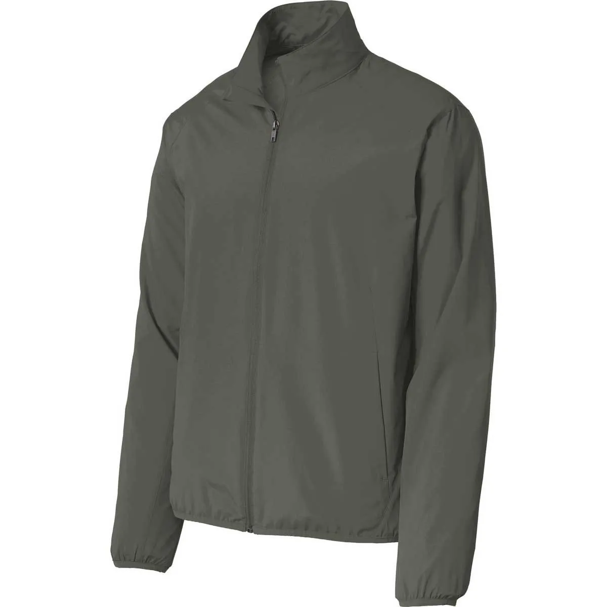 Port Authority Men's Grey Steel Zephyr Full-Zip Jacket