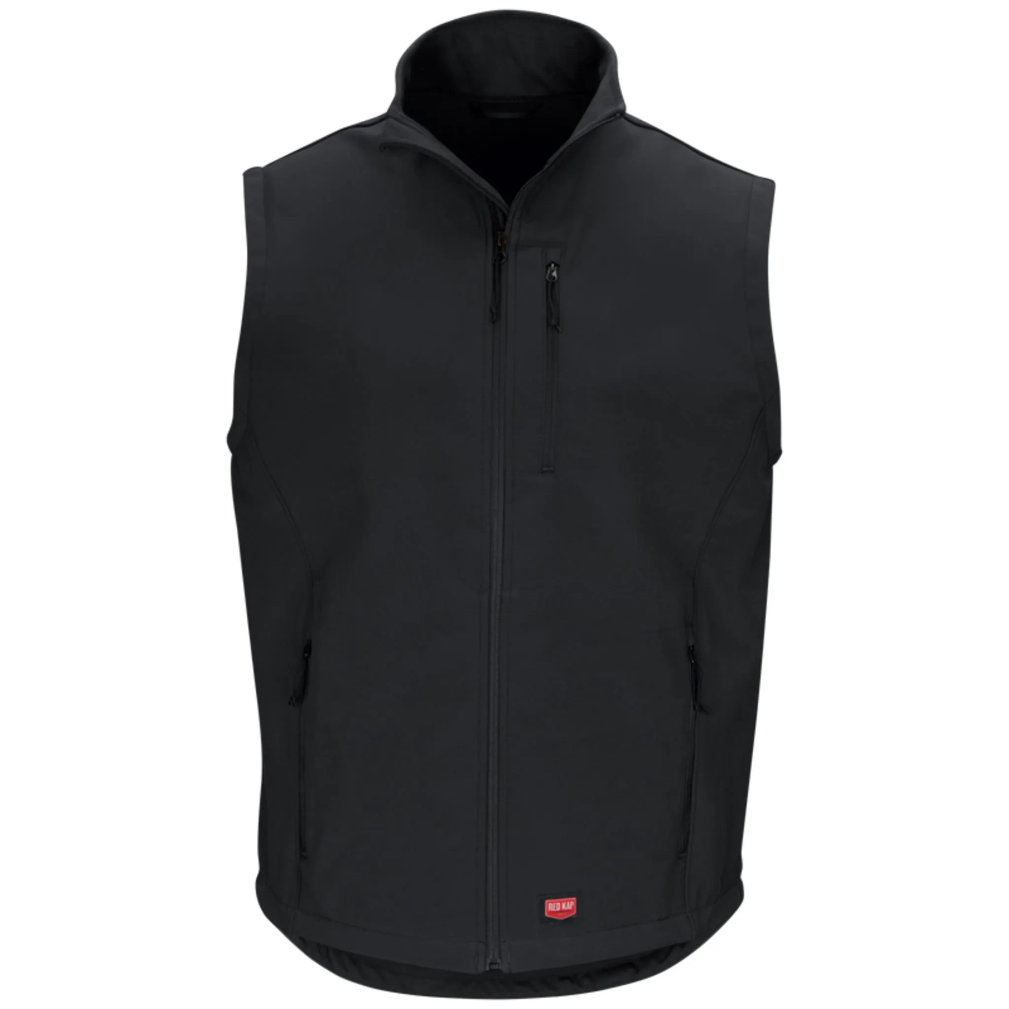 Red Kap VP62 Men's Soft Shell Vest - Lightweight, Wind & Water Resistant, 4-Way Stretch, Fleece Lined, Industrial Laundry Safe, Durable | Sizes S-4XL