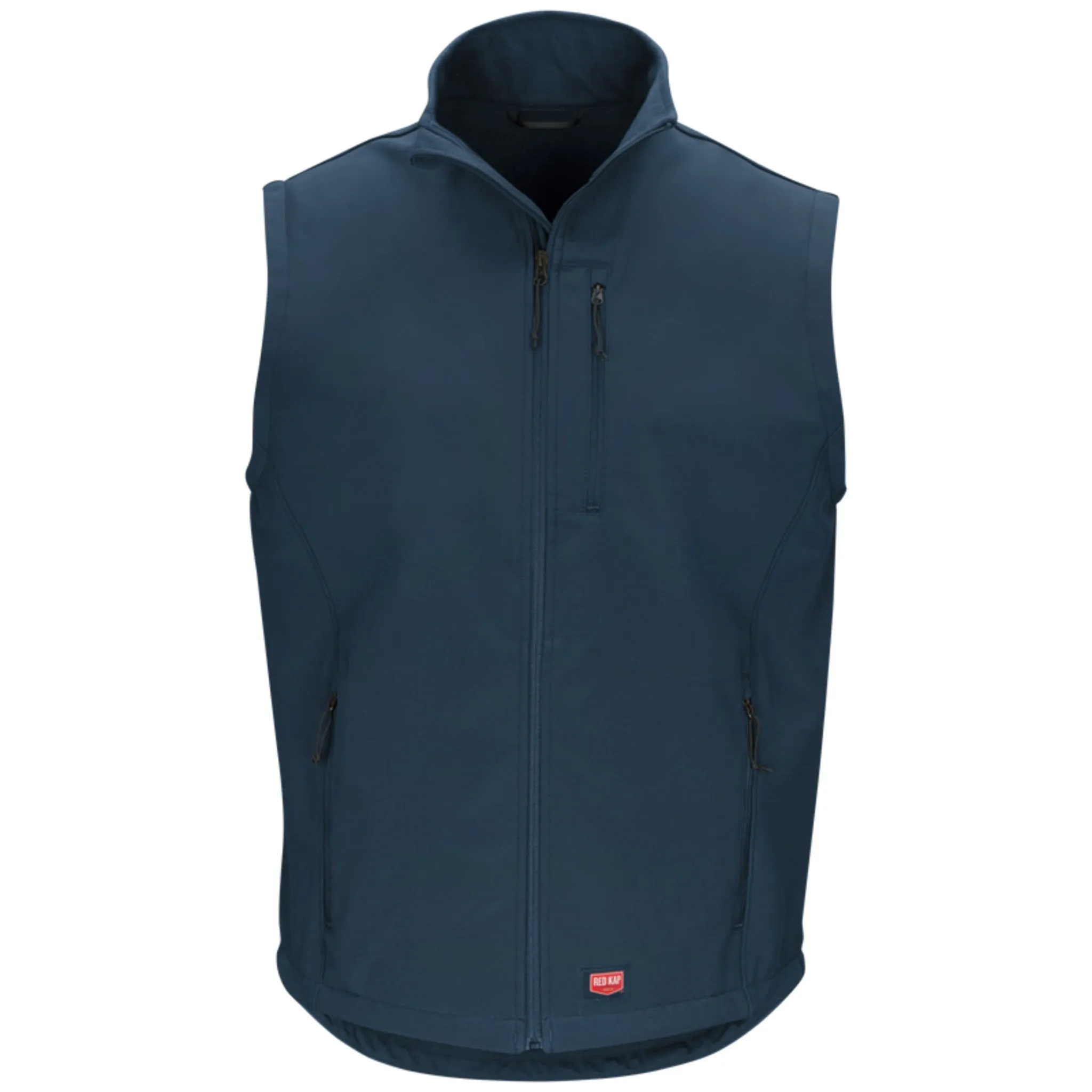 Red Kap VP62 Men's Soft Shell Vest - Lightweight, Wind & Water Resistant, 4-Way Stretch, Fleece Lined, Industrial Laundry Safe, Durable | Sizes S-4XL