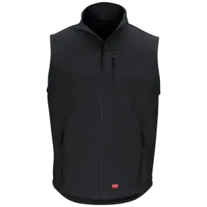 Red Kap VP62 Men's Soft Shell Vest - Lightweight, Wind & Water Resistant, 4-Way Stretch, Fleece Lined, Industrial Laundry Safe, Durable | Sizes S-4XL