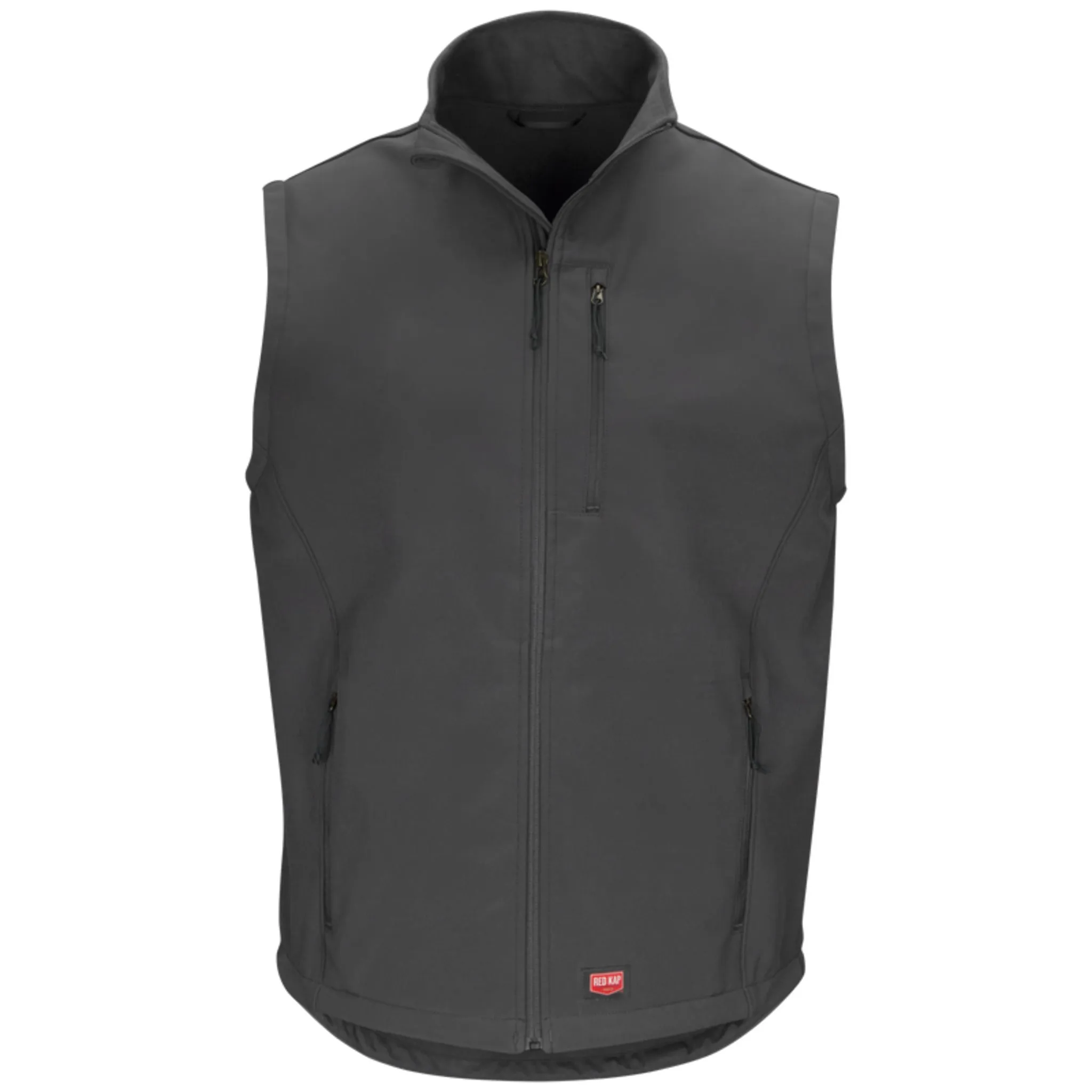 Red Kap VP62 Men's Soft Shell Vest - Lightweight, Wind & Water Resistant, 4-Way Stretch, Fleece Lined, Industrial Laundry Safe, Durable | Sizes S-4XL