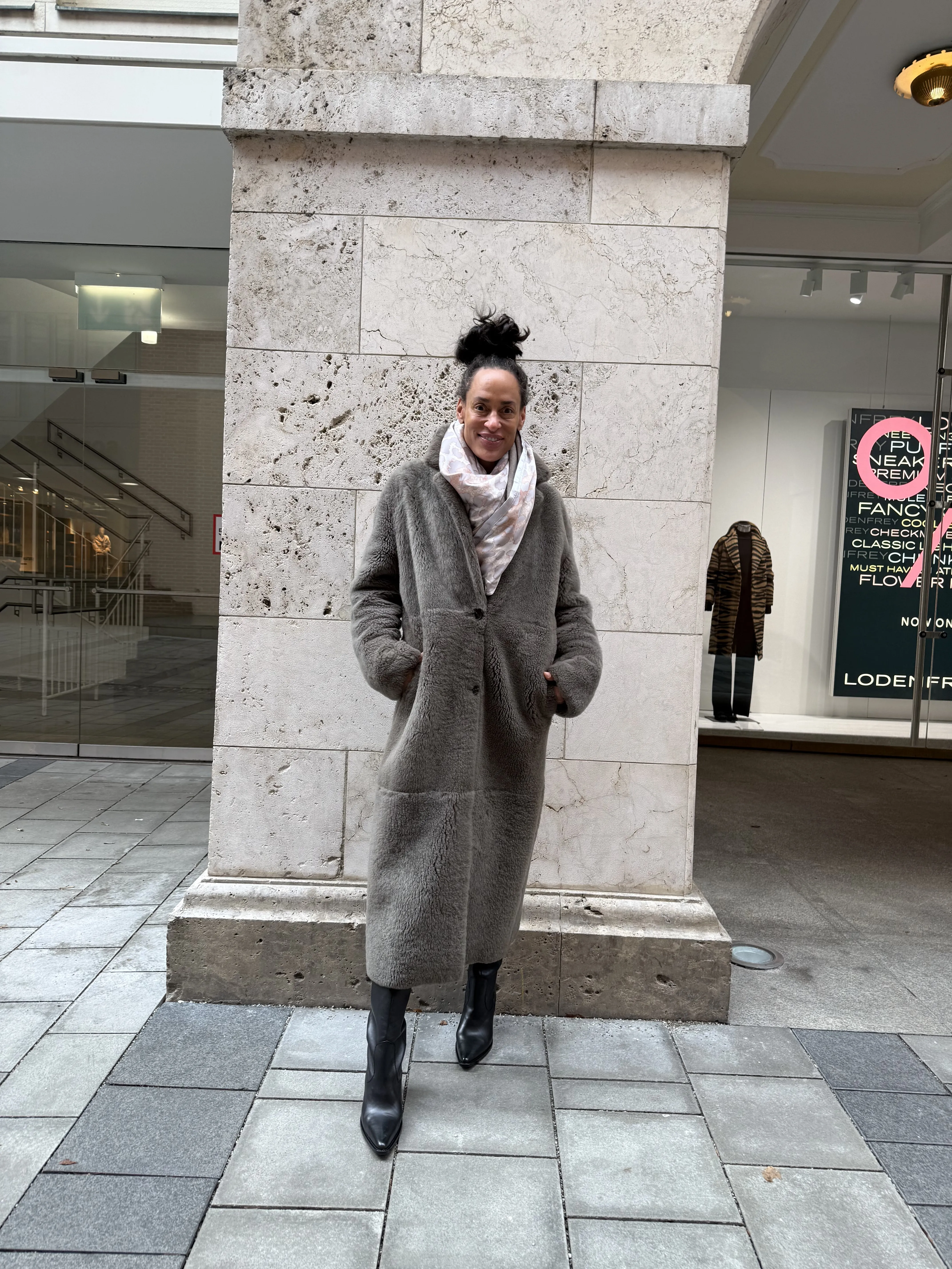 Reversible Cashmere-Lambfur Coat