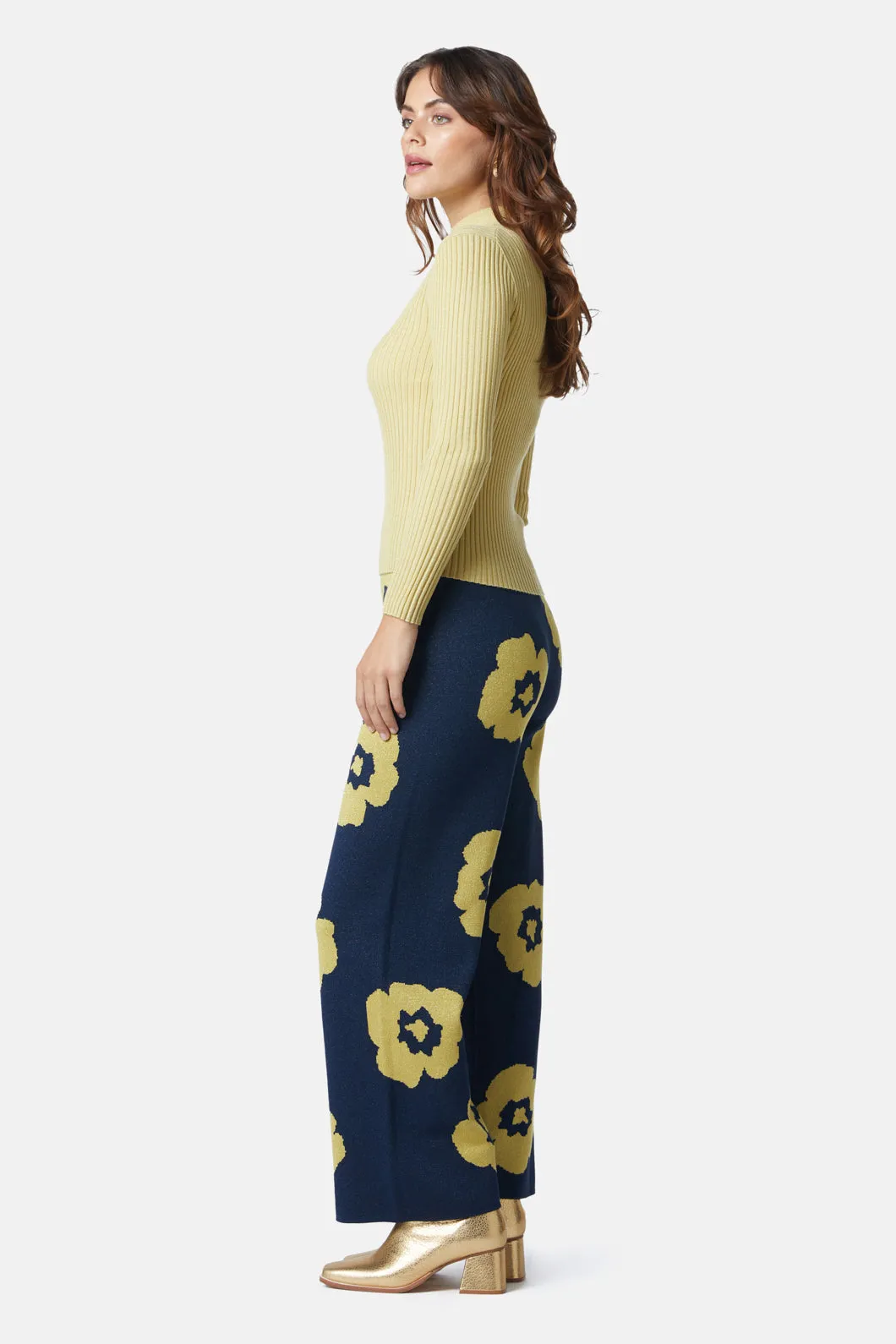 Rose Float Knit Pant