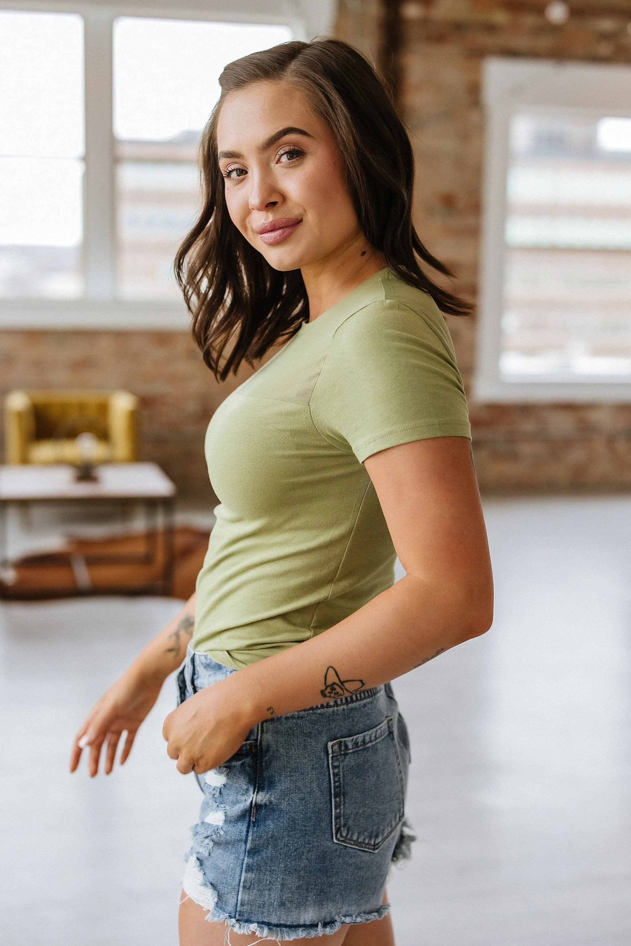 SALE - Brittany Mesh Top