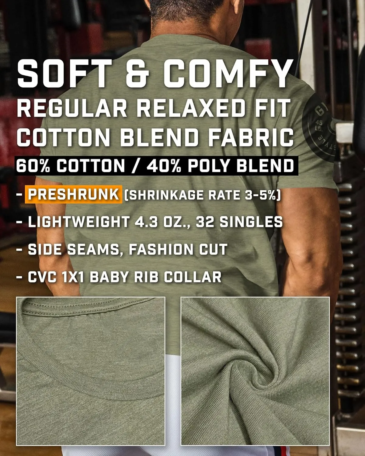 Squat Bench Deadlift Repeat Workout Shirts for Men Weight Plate Gym T-Shirt