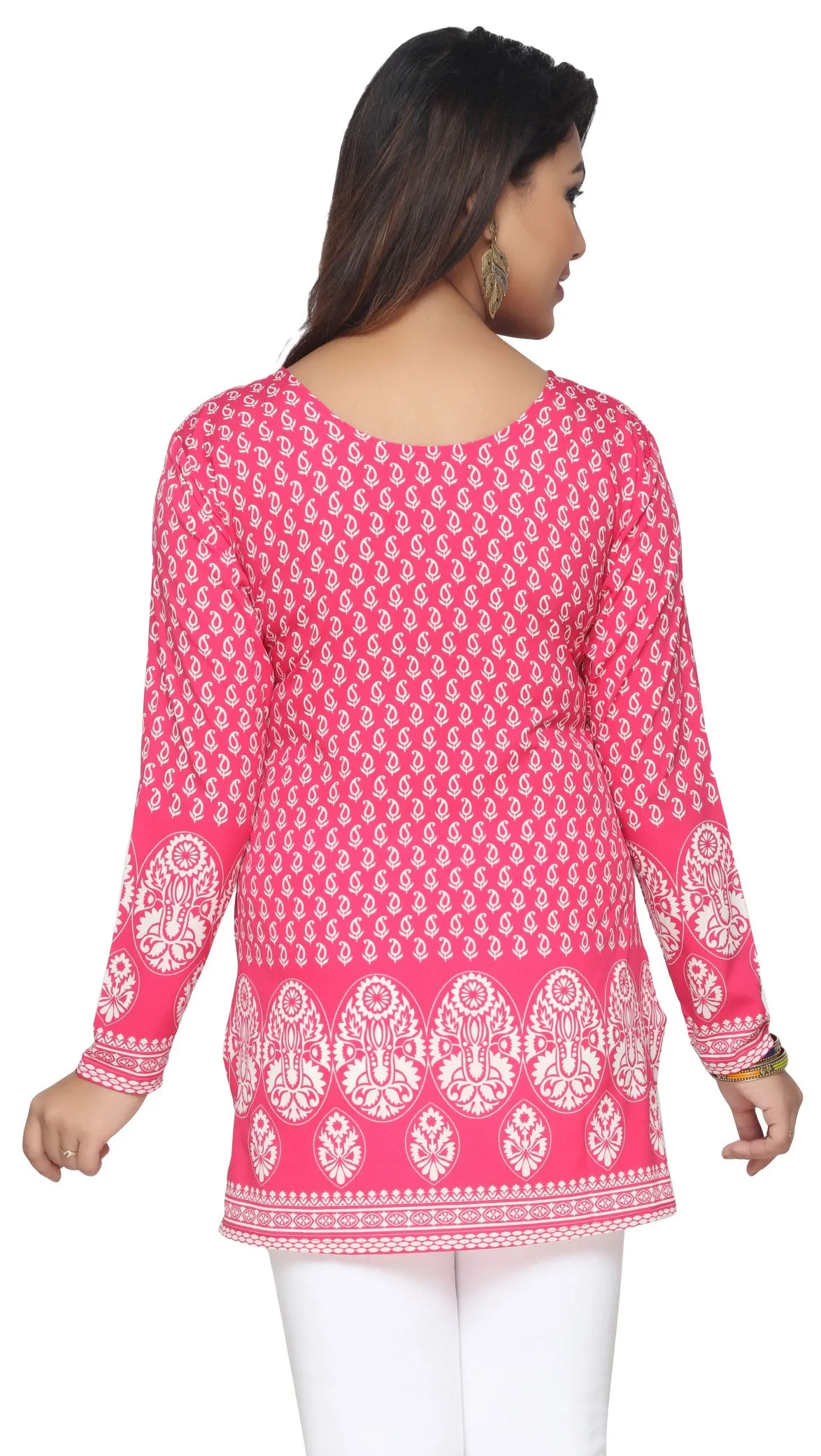 Stylish Pink Kurti for Women – Indian Kurta Tops