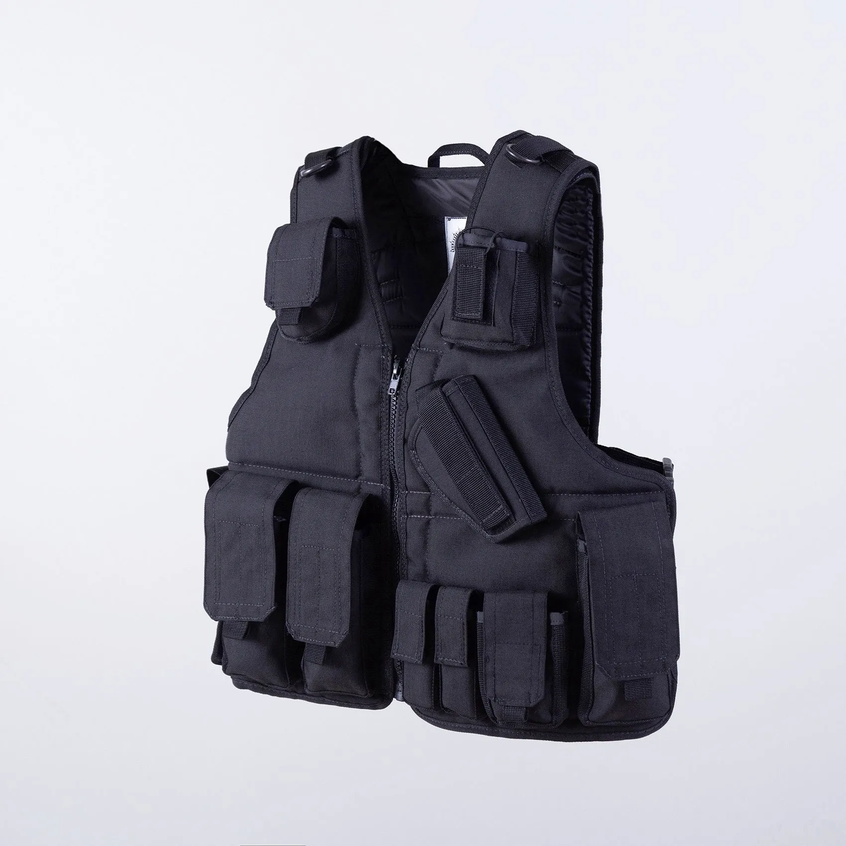 SWAT AK-47 CORDURA VEST WITH PISTOL  (BLACK)